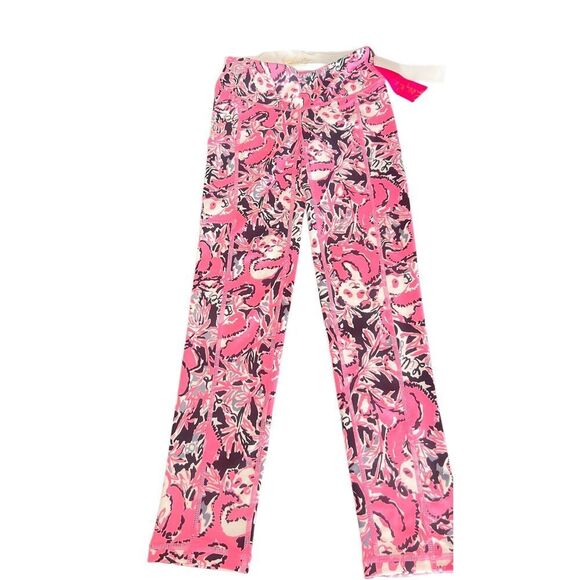 Lilly Pulitzer Women Size XXS Weekender Pink Panda Hanging with my Boo Leggings - Picture 11 of 13